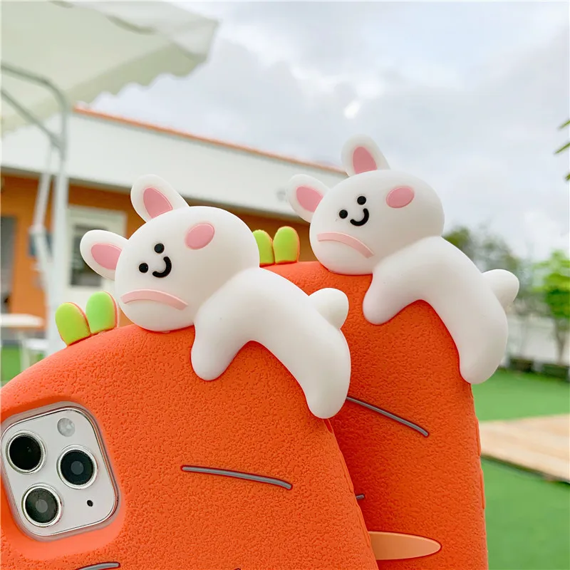 Cute 3D Rabbit Phone Case for iPhone 6 7 8 Plus X XR XS Max Silicon Soft TPU Back Cover for iPhone 11 12Mini ProMax With Lanyard
Cute 3D Rabbit Phone Case for iPhone 6 7 8 Plus X XR XS Max Silicon Soft TPU Back Cover for iPhone 11 12Mini ProMax With Lanyard
