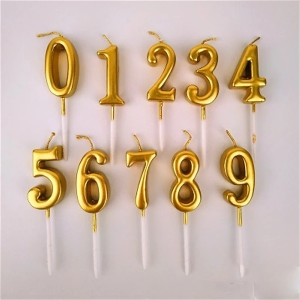 Gold Number Candles for Party Cake Topper Candle Kids Baby Birthday Annivesary Party Decoration
Gold Number Candles for Party Cake Topper Candle Kids Baby Birthday Annivesary Party Decoration