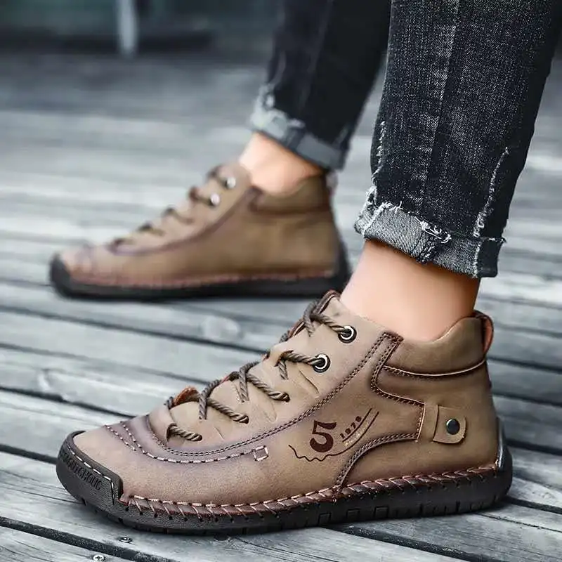 NEW Men Sneakers Male Boots Winter Shoes Medium-Cut Vintage Handmade Boots Men's Sneakers Retro Frosty Boots Big Size Shoes
NEW Men Sneakers Male Boots Winter Shoes Medium-Cut Vintage Handmade Boots Men's Sneakers Retro Frosty Boots Big Size Shoes