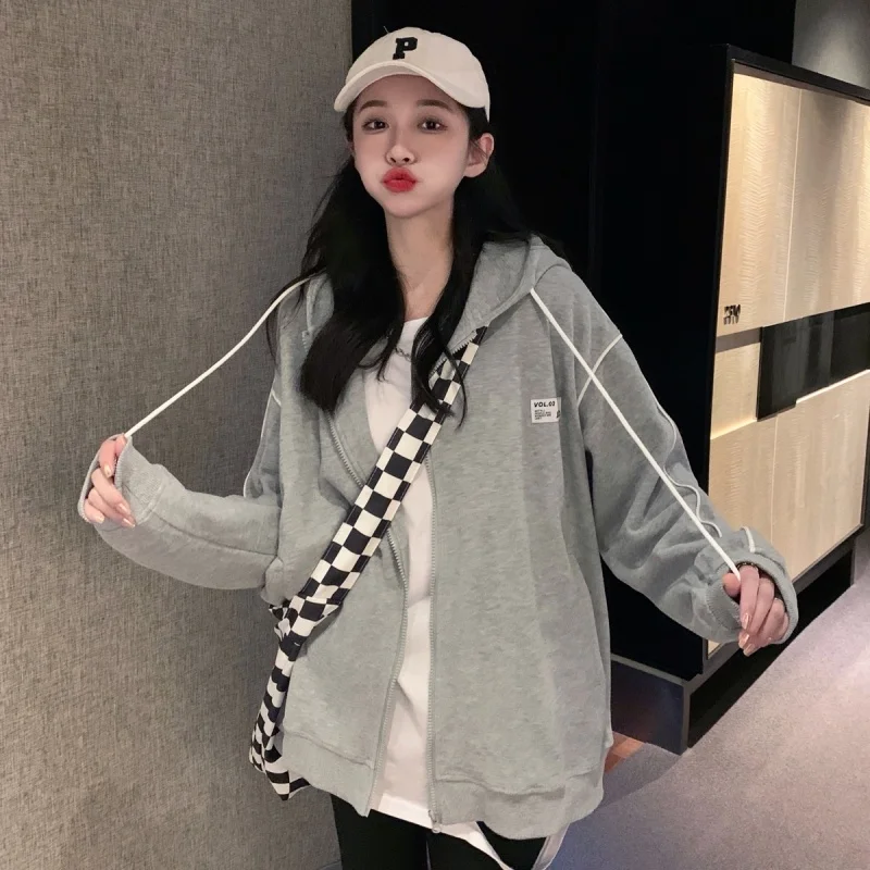 Свитер в стиле хип-хоп женское демисезонное свободное модное Стильное тонкое пальто на молнии Rac
Свитер в стиле хип-хоп женское демисезонное свободное модное Стильное тонкое пальто на молнии Rac