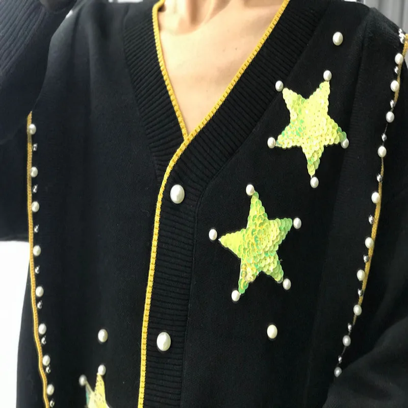 Cardigans Full Jumper Feminino Special Offer Lazy Wind 2020 New Winter Wild Female Stars Embroidered Vintage Knit Network Woman
Cardigans Full Jumper Feminino Special Offer Lazy Wind 2020 New Winter Wild Female Stars Embroidered Vintage Knit Network Woman