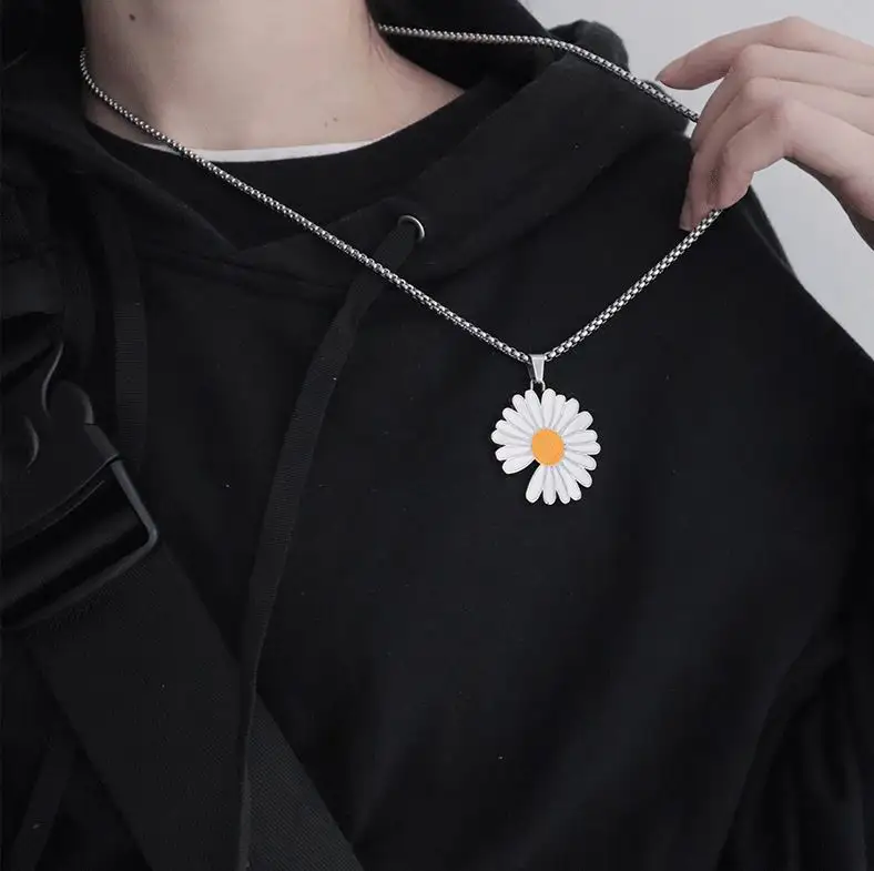2020 New Daisy Flower Pendant Long Necklace For Women Men Fashion Jewelry Couple Necklace
2020 New Daisy Flower Pendant Long Necklace For Women Men Fashion Jewelry Couple Necklace