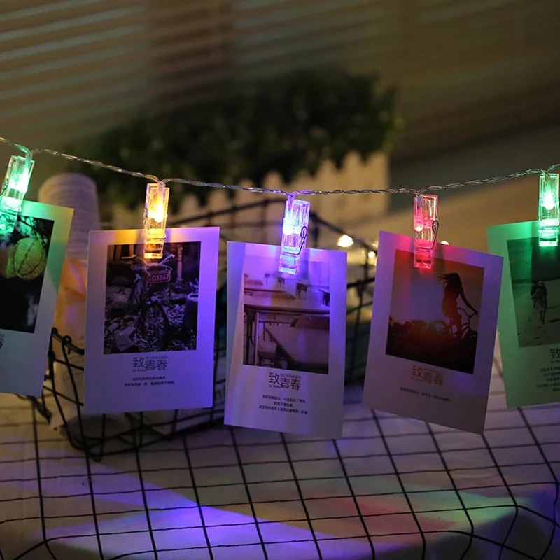 2021 New Year LED String Lights With Photo Clips Fairy Garland For Valentine's Day Gift DIY Party Wedding Decoration 1.5M 3M 6M
2021 New Year LED String Lights With Photo Clips Fairy Garland For Valentine's Day Gift DIY Party Wedding Decoration 1.5M 3M 6M