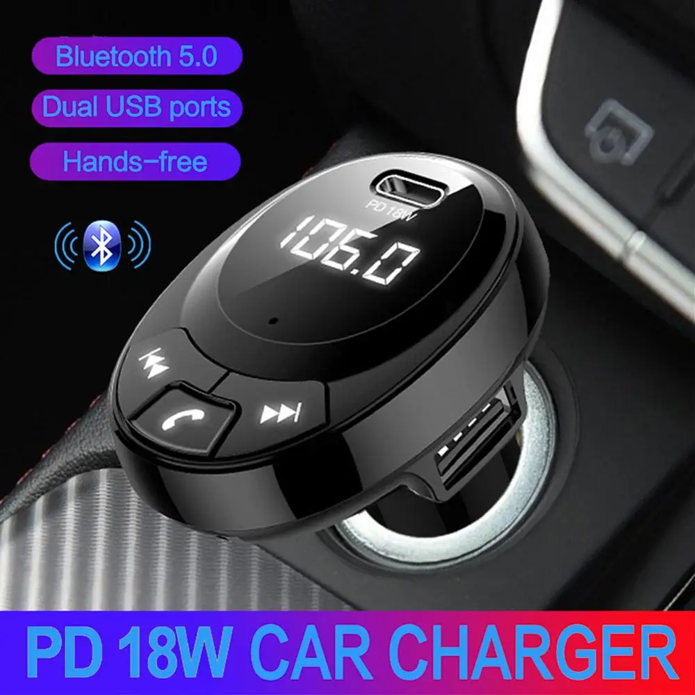 Konrisa fm передатчик модулятор PD18W быстрое зарядное устройство Handsfree автомобильный