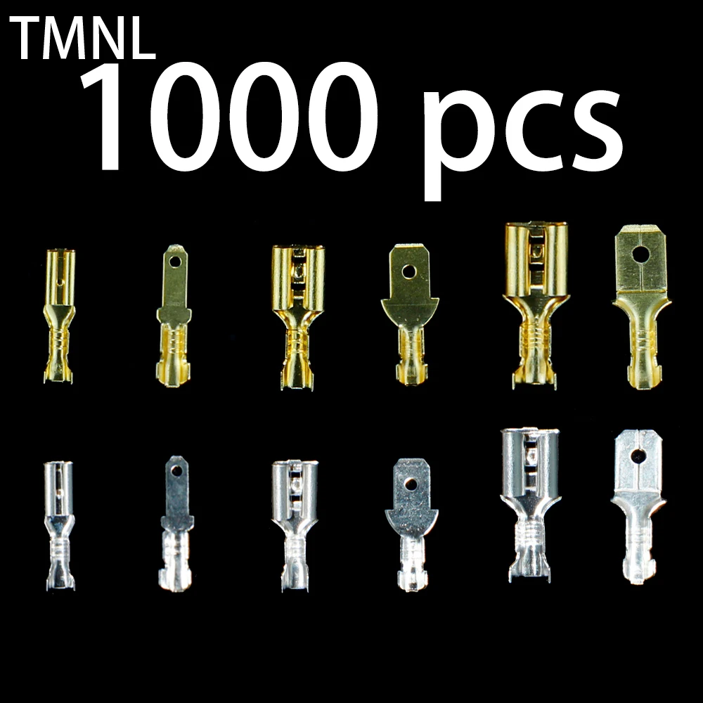 1000pcs 2.8/4.8/6.3mm Plug spring quick wiring terminal jacket wholesale insulated wire crimp terminal Universal wound connector
1000pcs 2.8/4.8/6.3mm Plug spring quick wiring terminal jacket wholesale insulated wire crimp terminal Universal wound connector