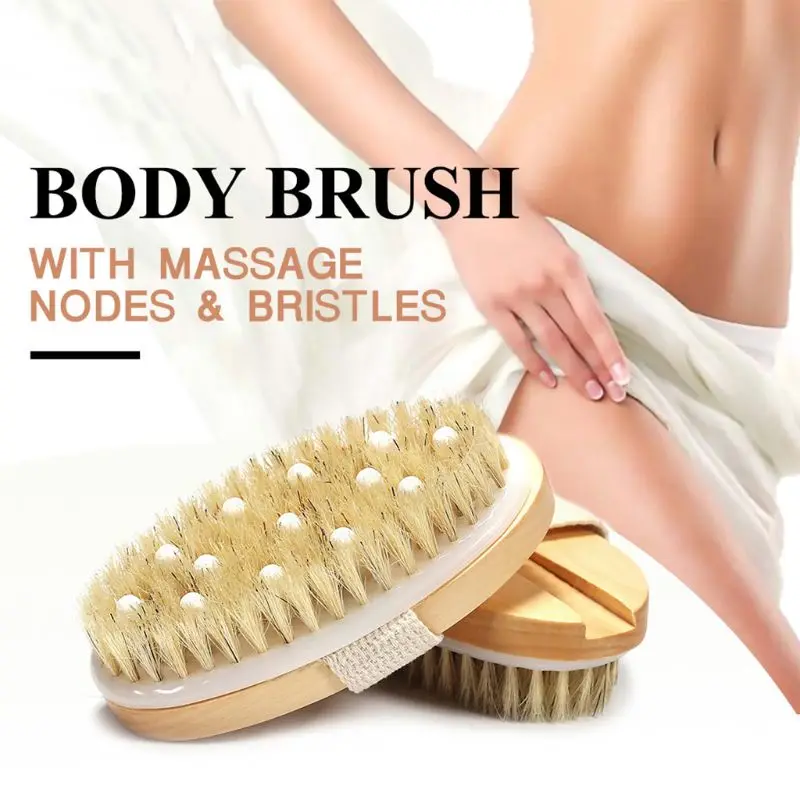2 In 1 Dry Skin Body Brush Natural Bristle Dead Skin Remover Anti Cellulite Exfoliates Blood Circulation Health Massage Tools
2 In 1 Dry Skin Body Brush Natural Bristle Dead Skin Remover Anti Cellulite Exfoliates Blood Circulation Health Massage Tools
