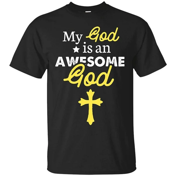Men's fashion T-shirt My God is an Awesome God Christian Religious Short Sleeve T-Shirt
Men's fashion T-shirt My God is an Awesome God Christian Religious Short Sleeve T-Shirt