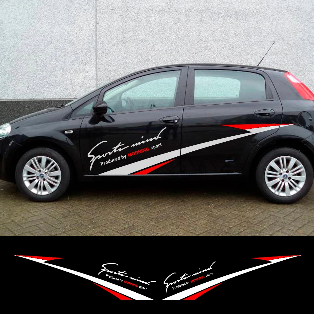 2 шт. автомобильный боковой двери отделка наклейки для Kia Picanto УТРО спортивный