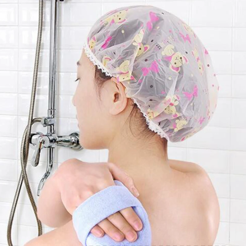 1Pcs Shower Cap Waterproof High Quality Hair Salon Elastic Thickening Shower Cap Bathroom Products
1Pcs Shower Cap Waterproof High Quality Hair Salon Elastic Thickening Shower Cap Bathroom Products