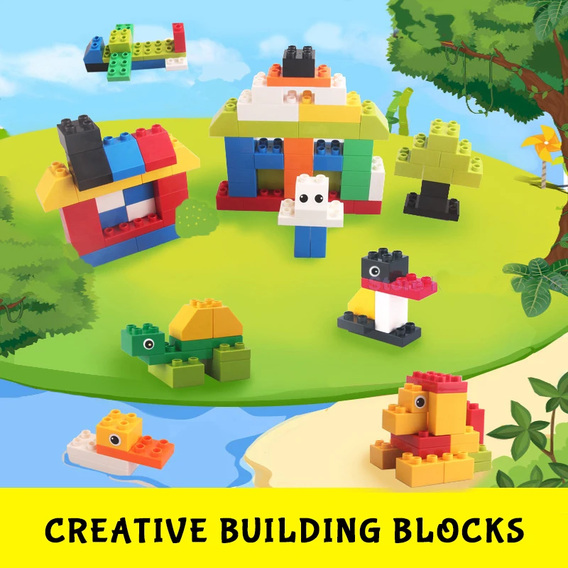 DIY Big Size 102PCS Bricks Compatible Toys Building Blocks Construction Block Educational Toys For Children Gifts
DIY Big Size 102PCS Bricks Compatible Toys Building Blocks Construction Block Educational Toys For Children Gifts