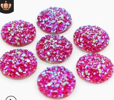 20PCS Round Resin Charms 12MM Flat Back Cabochons Charm For Jewelry Making Stud Earring Accessories | Украшения и аксессуары