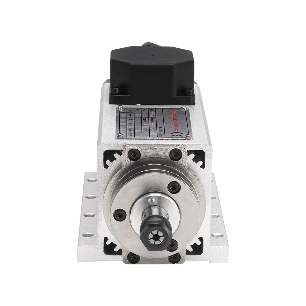 1.5KW Air-Cooled Square Spindle Motor Kit ER11 24000RPM With YL/HY Frequency Inverter for CNC Engraver
1.5KW Air-Cooled Square Spindle Motor Kit ER11 24000RPM With YL/HY Frequency Inverter for CNC Engraver