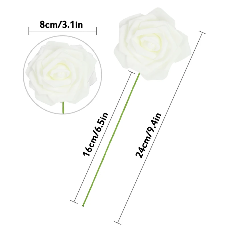 25 Heads 8CM New Colorful Artificial PE Foam Rose Flowers Bride Bouquet Home Wedding Decor Scrapbooking DIY Supplies
25 Heads 8CM New Colorful Artificial PE Foam Rose Flowers Bride Bouquet Home Wedding Decor Scrapbooking DIY Supplies