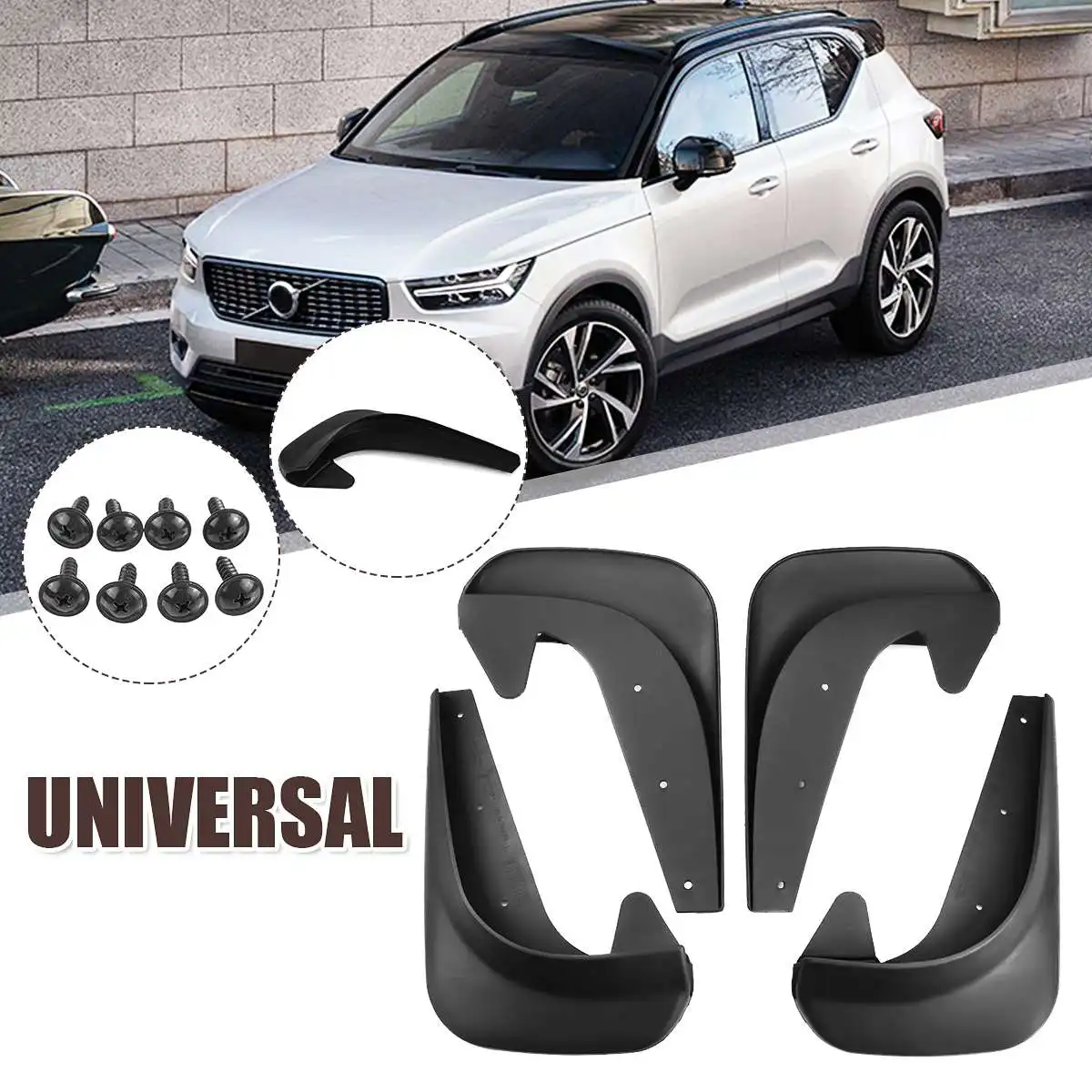4pcs Car Mud Flaps Universal Front Rear Mudflaps Splash Guards Flap Mudguards Fender For Most Car Auto Accessories
4pcs Car Mud Flaps Universal Front Rear Mudflaps Splash Guards Flap Mudguards Fender For Most Car Auto Accessories