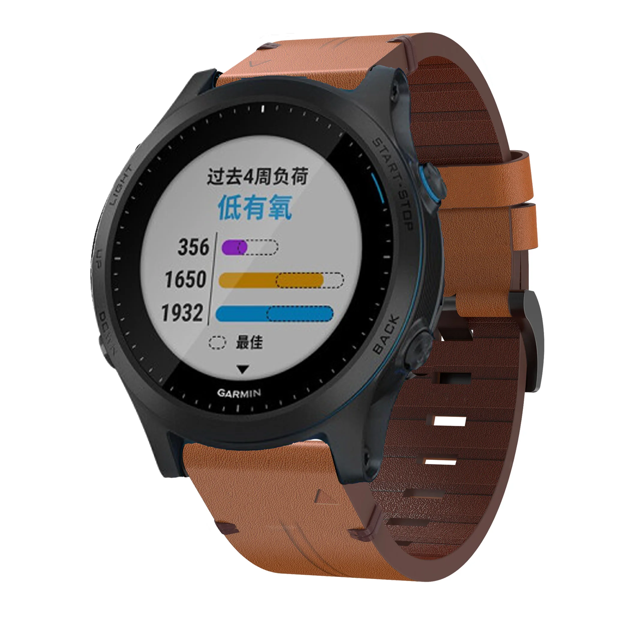 Ремешок из натуральной кожи для Garmin Forerunner 945 935 быстросъемный сменный Браслет