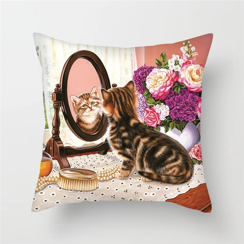 Fuwatacchi Animal Cushion Cover Cute Dog Pillow Cover Cat For Home Decor Chair Decorative Pillows Case Christmas 45 * 45 cm
Fuwatacchi Animal Cushion Cover Cute Dog Pillow Cover Cat For Home Decor Chair Decorative Pillows Case Christmas 45 * 45 cm