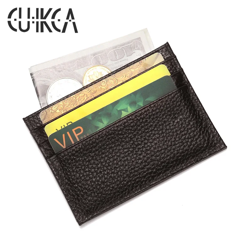 CUIKCA Unisex Mini Small Wallet New Genuine Leather Business ID Credit Card Cases Card Holders Cow Leather Solid Color Purses
CUIKCA Unisex Mini Small Wallet New Genuine Leather Business ID Credit Card Cases Card Holders Cow Leather Solid Color Purses