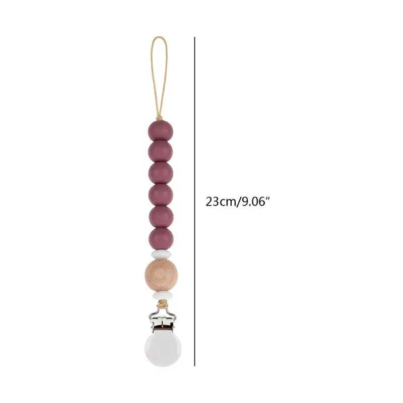 Baby Teether Eco-friendly Pacifier Clips Holder Chain Handmade Silicone Pacifier Chains 
Baby Teether Eco-friendly Pacifier Clips Holder Chain Handmade Silicone Pacifier Chains