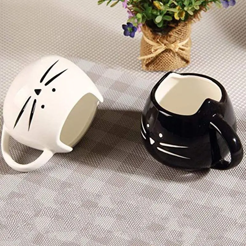 White Black Cute Kitty Breakfast Cup Ceramic Coffee Mug Couples Birthday Gifts 
White Black Cute Kitty Breakfast Cup Ceramic Coffee Mug Couples Birthday Gifts