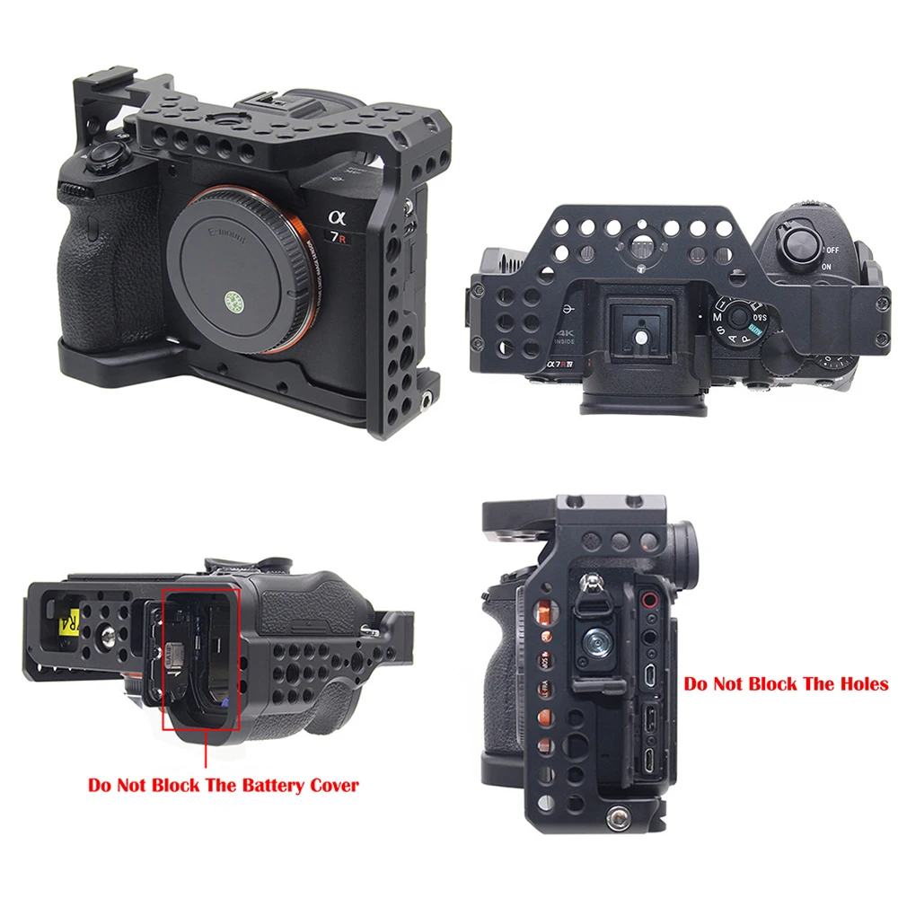 A7R4 Aluminum Camera Cage for Sony A7R4 Camera Protective Cover Case Professional Frame Video Stabilizer Mount
A7R4 Aluminum Camera Cage for Sony A7R4 Camera Protective Cover Case Professional Frame Video Stabilizer Mount
