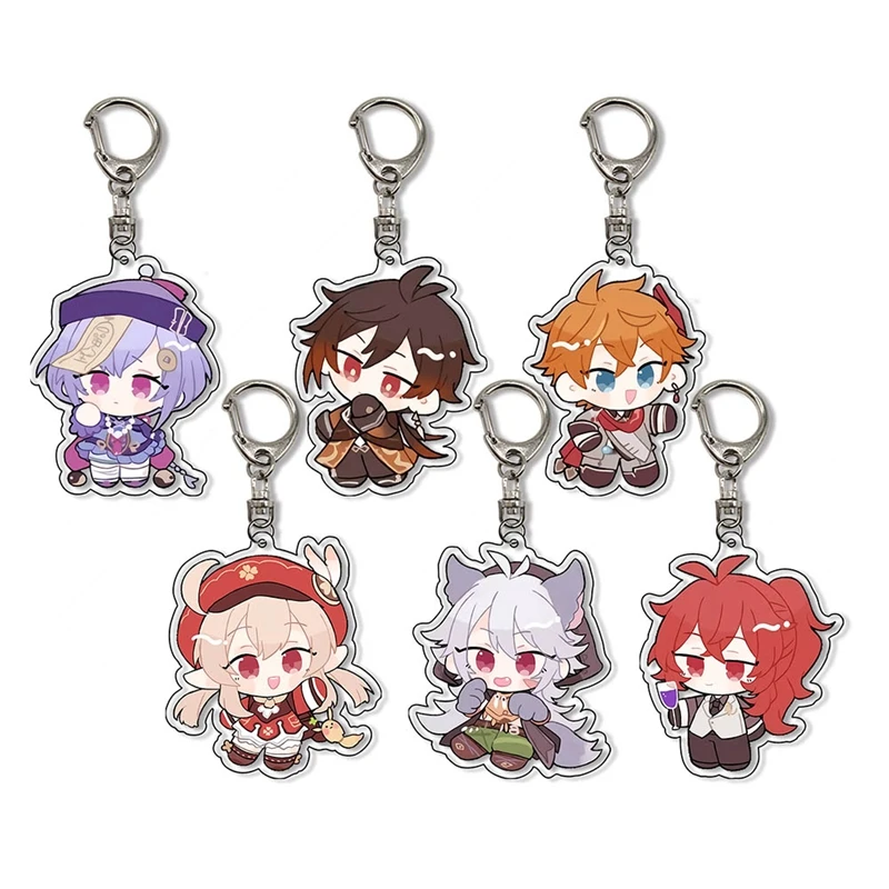 Anime Keychain Genshin Impact Venti Paimon Player Diluc Klee Man Key Chain For Womens Cute Bag Pendant Key Ring Gift
Anime Keychain Genshin Impact Venti Paimon Player Diluc Klee Man Key Chain For Womens Cute Bag Pendant Key Ring Gift