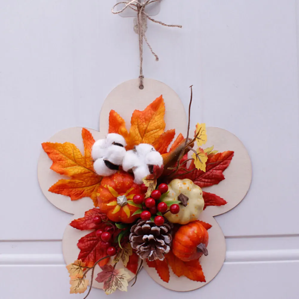 Artificial Pumkin Maple Leaf Christmas Garland Wreath Fall Home Window Mall Hotel Decor Pendant Xmas Wreath Hanging Ornaments
Artificial Pumkin Maple Leaf Christmas Garland Wreath Fall Home Window Mall Hotel Decor Pendant Xmas Wreath Hanging Ornaments