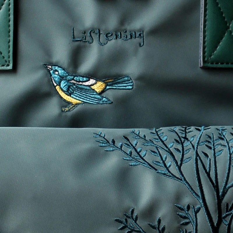 listening 2021 spring new embroidery art backpack leisure art Nylon Backpack
listening 2021 spring new embroidery art backpack leisure art Nylon Backpack