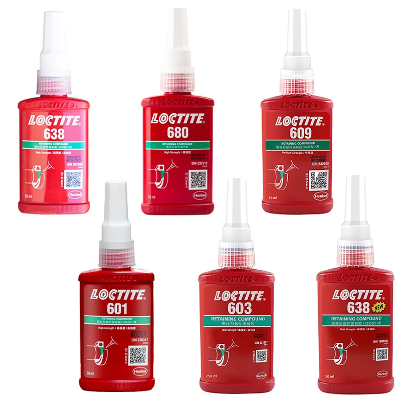 New Loctite 601 603 609 620 638 640 641 648 680 Bearing Special Glue Fast Retaining Glue Detachable Cylindrical Metal Adhesive
New Loctite 601 603 609 620 638 640 641 648 680 Bearing Special Glue Fast Retaining Glue Detachable Cylindrical Metal Adhesive
