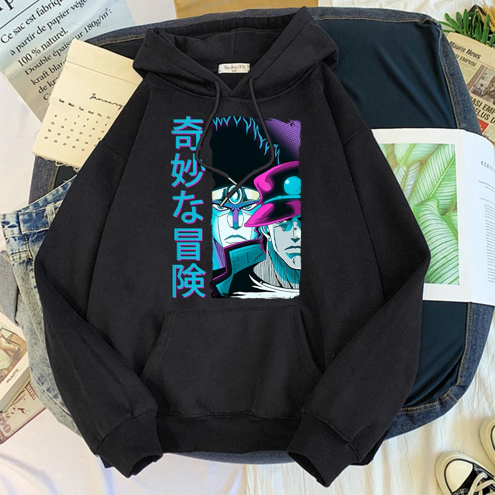 Anime Jojo'S Bizarre Adventure Hoodies Mens Street Casual Harajuku Clothing Spring/Fall Loose Warm Sweatshirts Streetwear COTTON
Anime Jojo'S Bizarre Adventure Hoodies Mens Street Casual Harajuku Clothing Spring/Fall Loose Warm Sweatshirts Streetwear COTTON