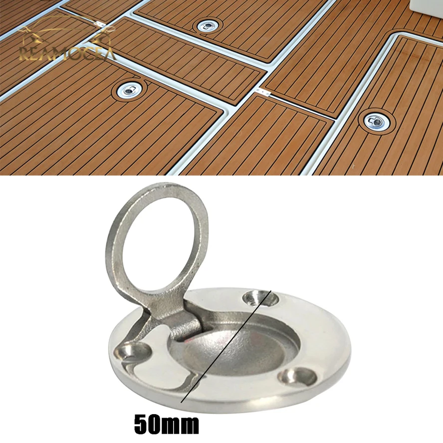 Reamocea 50x41mm 316 Stainless Steel Round Flush Mount Hatch Lift Lifting Ring Deck Hatch Pull Handle Boat Marine Accessories
Reamocea 50x41mm 316 Stainless Steel Round Flush Mount Hatch Lift Lifting Ring Deck Hatch Pull Handle Boat Marine Accessories