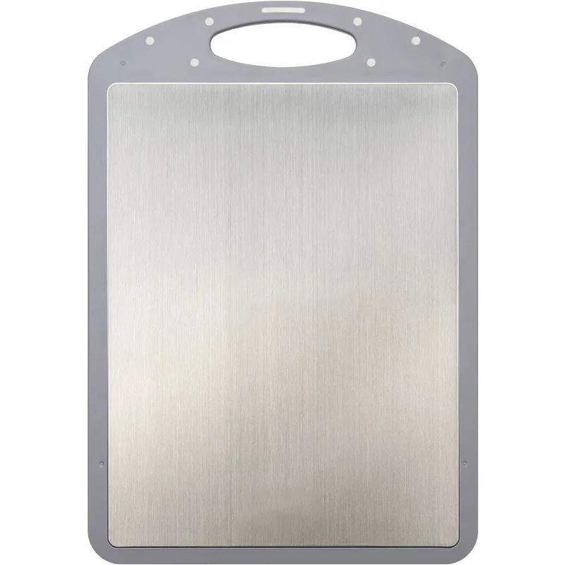 304 Stainless steel household kitchen multifunctional double-sided plastic cutting board for cutting fruit cutting board
304 Stainless steel household kitchen multifunctional double-sided plastic cutting board for cutting fruit cutting board