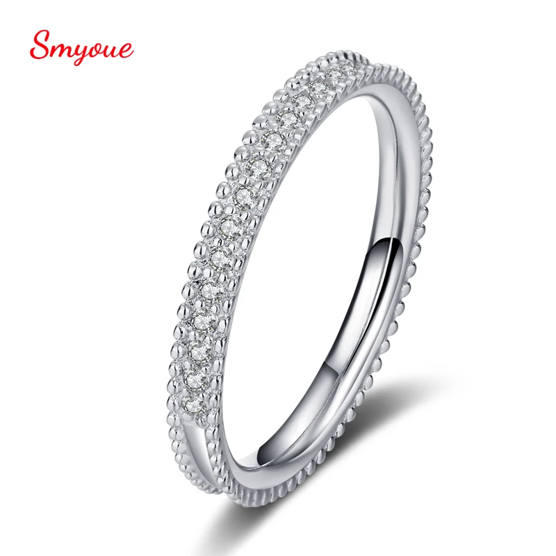 Smyoue Total 0.15 Carat Moissanite Diamond Row Ring For Women 925 Sterling Silver Party Birthday Daily Fine Jewelry
Smyoue Total 0.15 Carat Moissanite Diamond Row Ring For Women 925 Sterling Silver Party Birthday Daily Fine Jewelry