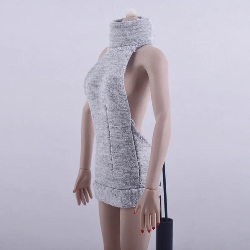 1/6 Sexy Costume Tops Clothes Suit Coat Backless Female Knitted Sweater for 12"Doll PH UD VC DIY Body Action Figure | Игрушки и