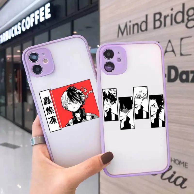 My hero academia anime Phone Case For iPhone 12 11 Mini Pro XR XS Max 7 8 Plus X Matte transparent Purple Back Cover
My hero academia anime Phone Case For iPhone 12 11 Mini Pro XR XS Max 7 8 Plus X Matte transparent Purple Back Cover