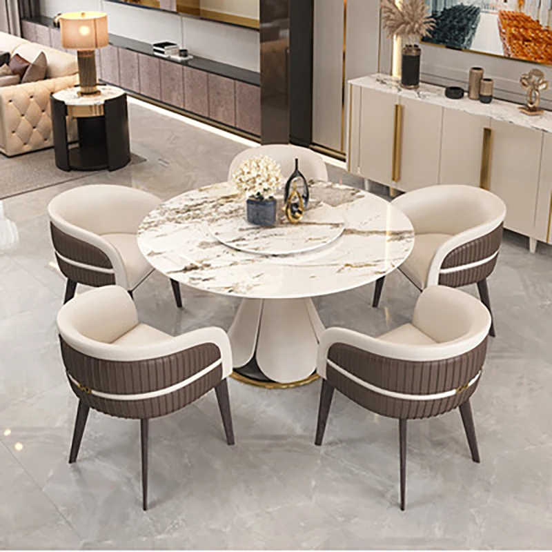 Light luxury rock board dining table and chair combination telescopic folding variable round dining table small apartment home d
Light luxury rock board dining table and chair combination telescopic folding variable round dining table small apartment home d