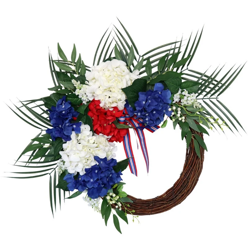 Artificial Hydrangea Wreath American Flag Day Independence Day July 4Th Wreath For Front Door Wall Window Decoration-ABUX
Artificial Hydrangea Wreath American Flag Day Independence Day July 4Th Wreath For Front Door Wall Window Decoration-ABUX