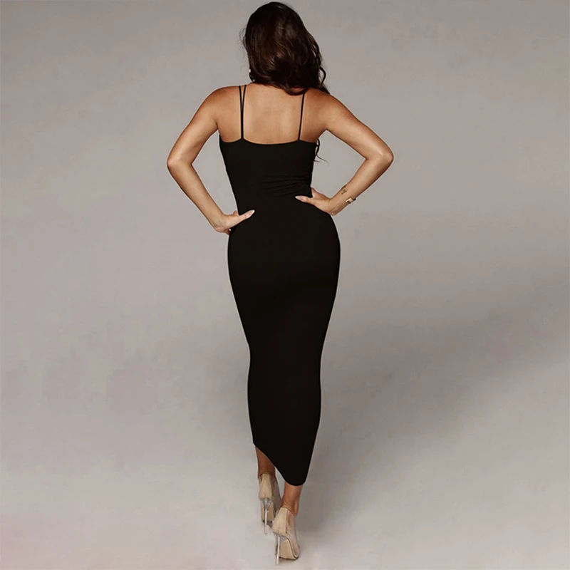 2020 Sexy Deep V Maxi Dress Women Spaghetti Strap Sleeveless Backless Bodycon Long Dresses Summer Elegant Vestidos Robe Femme
2020 Sexy Deep V Maxi Dress Women Spaghetti Strap Sleeveless Backless Bodycon Long Dresses Summer Elegant Vestidos Robe Femme