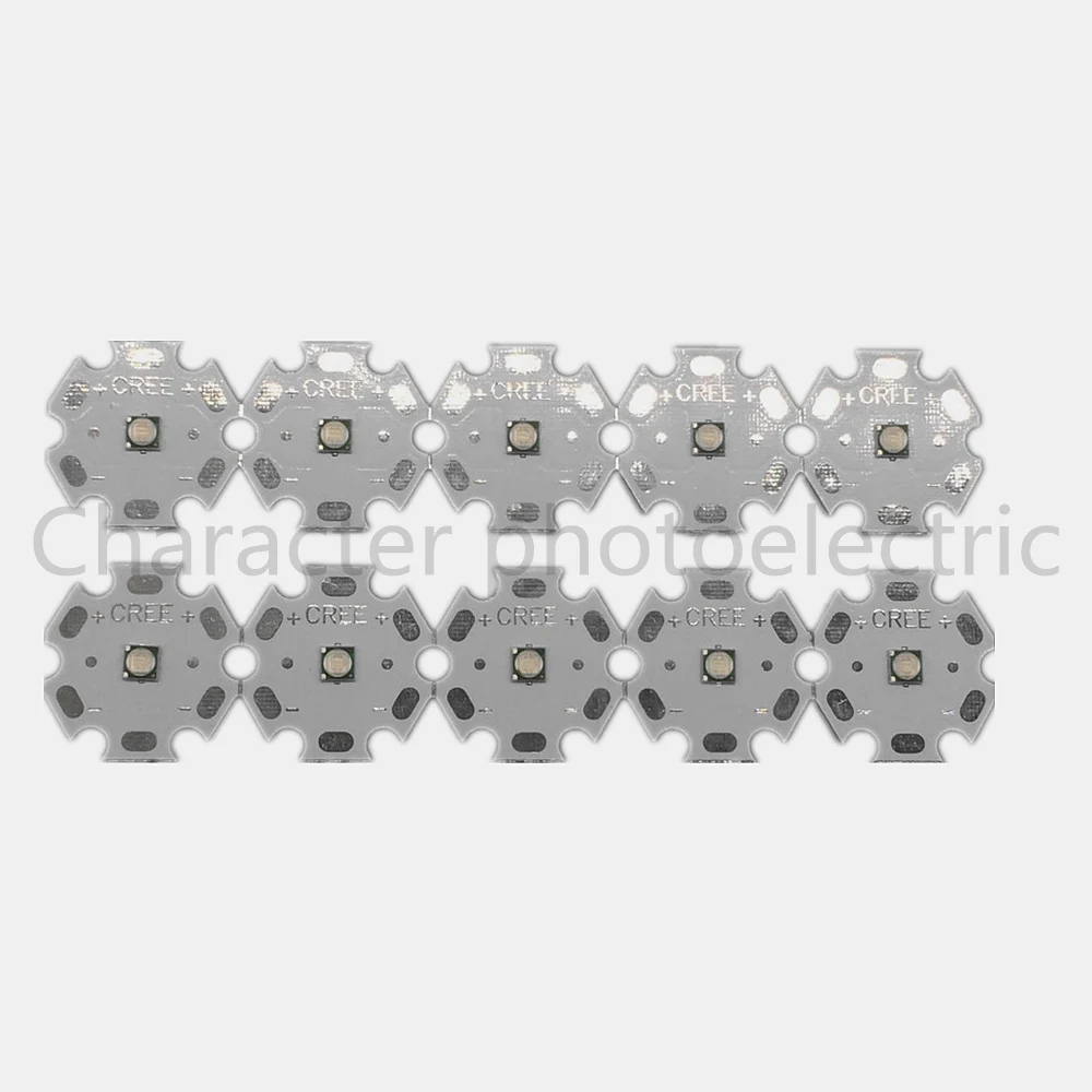 

10pcs Cree XPE XP-E R3 1-3W LED Emitter Diode Neutral White Cool White Red Green Blue Royal Blue LED with 20/16/14/8mm heatsink