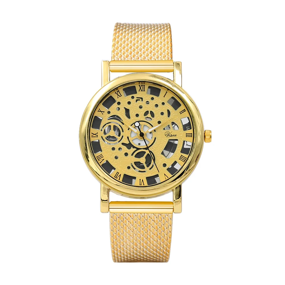 Mechanical imitation mechanical watch plastic watchband star with quartz watch perspective hollow table
Mechanical imitation mechanical watch plastic watchband star with quartz watch perspective hollow table