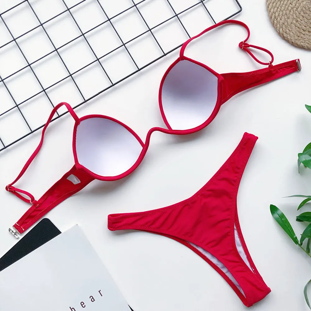 Sexy Women Push Up Bikini Set Swimwear 2021 Swimsuit Girl High Cut Bathing Suit Summer Biquini Beach Wear Bikinis
Sexy Women Push Up Bikini Set Swimwear 2021 Swimsuit Girl High Cut Bathing Suit Summer Biquini Beach Wear Bikinis