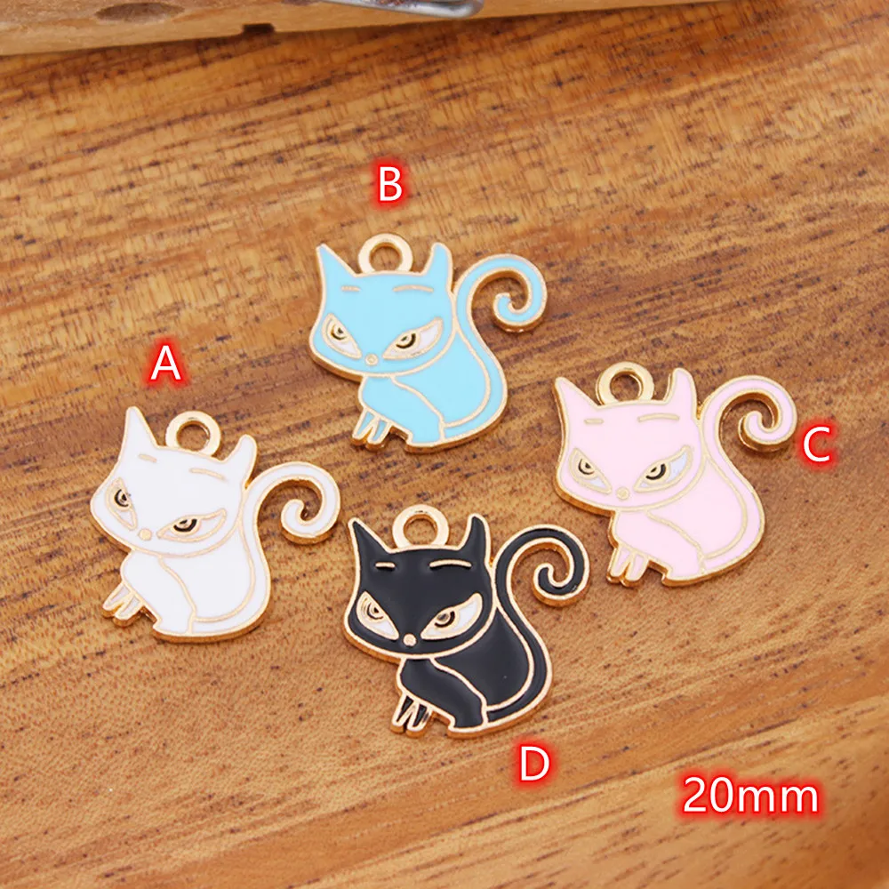 Cartoon Cat Enamel Charms for DIY Earring 10pcs lovely Kitten Charm Pendant for Jewelry Handmade Headwear accessories Finding
Cartoon Cat Enamel Charms for DIY Earring 10pcs lovely Kitten Charm Pendant for Jewelry Handmade Headwear accessories Finding
