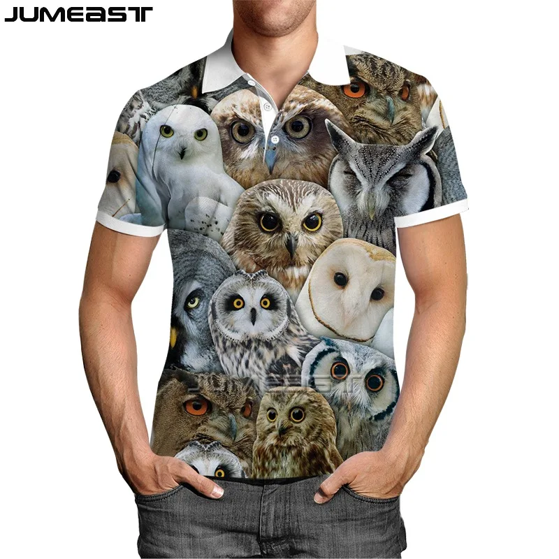 Jumeast Men's Clothing 3D Sweatshirt Animal Owl Oversized Casual Short Sleeve Women Polo T Shirt Summer Sport Pullover Tops Tees
Jumeast Men's Clothing 3D Sweatshirt Animal Owl Oversized Casual Short Sleeve Women Polo T Shirt Summer Sport Pullover Tops Tees