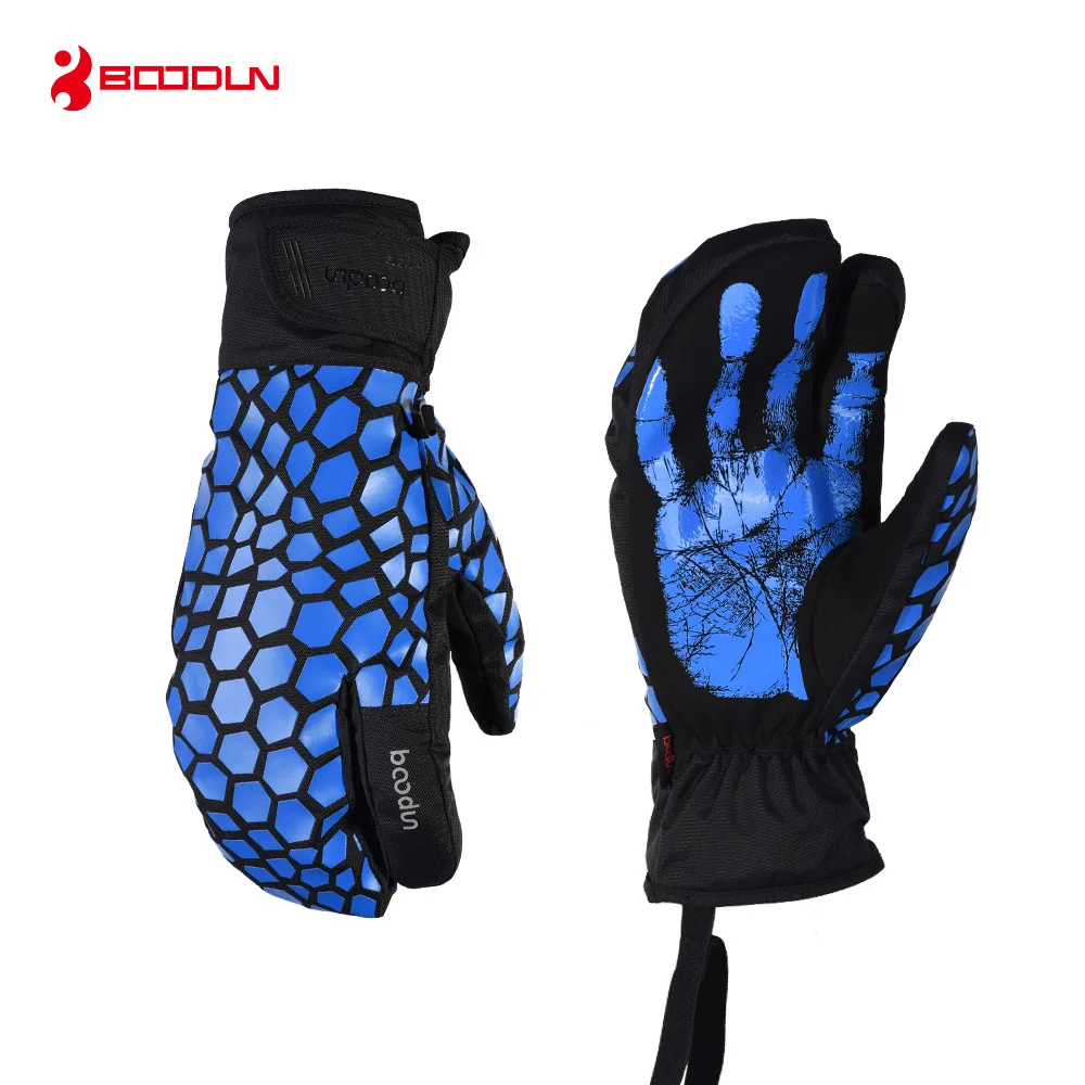 

Boodun мужские женские лыжные перчатки водонепроницаемые ветрозащитные зимние перчатки для сноуборда катания на лыжах теплые уличные рукави...
