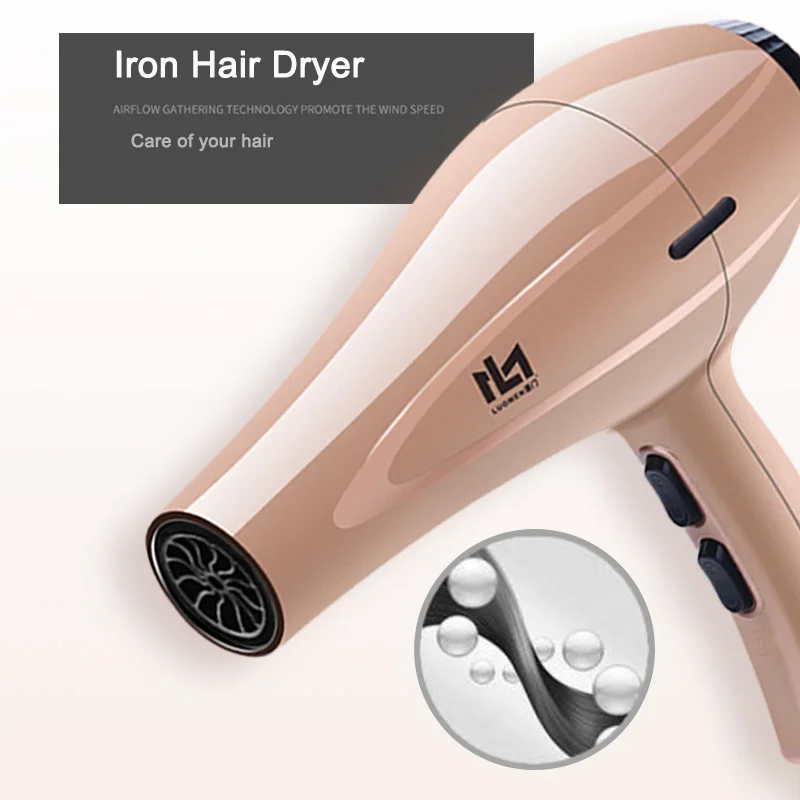 

Professional Powerful Hair Dryer Blow Dryer Electric Hot/cold Wind Hair-dryers Salon Styling Hairdressing Accessories 210-240V