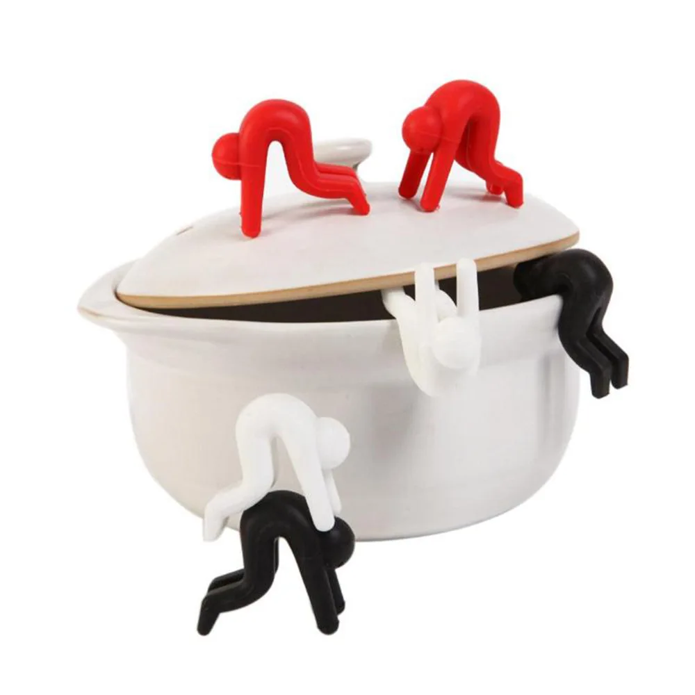 Kitchen Lid Holder Silicone Cover Holder Raises The Lid the Heightening Device to Prevent the Soup from Overflowing the Pot
Kitchen Lid Holder Silicone Cover Holder Raises The Lid the Heightening Device to Prevent the Soup from Overflowing the Pot