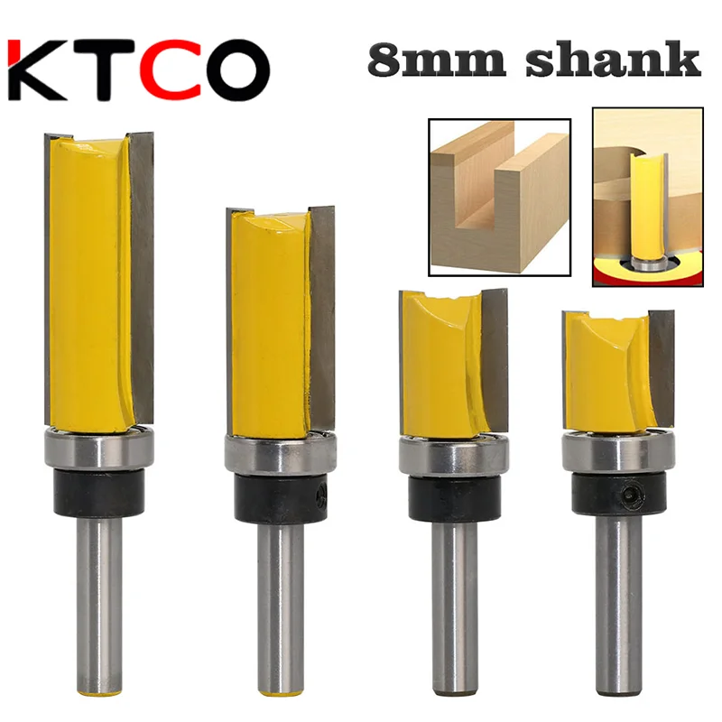 KTCO 8mm Shank Template Trim Hinge Mortising Router Bit Straight End Mill Trimmer Cleaning flushTenon Cutter for Woodworking
KTCO 8mm Shank Template Trim Hinge Mortising Router Bit Straight End Mill Trimmer Cleaning flushTenon Cutter for Woodworking