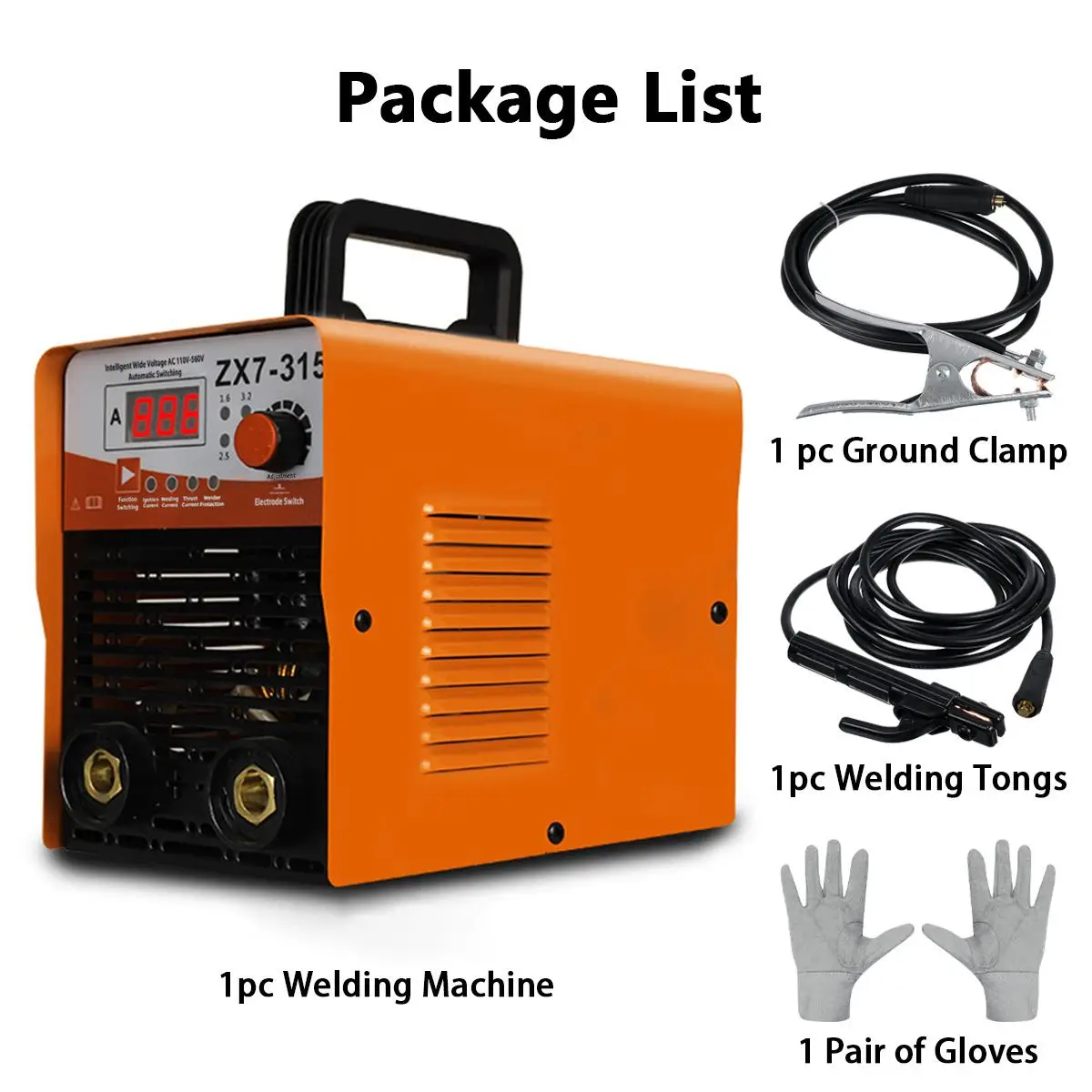 ZX7315 8000W 110V-560V 20A-315A Inverter Arc Electric Welding Machine Welder for DIY Welding Electric Working Digital Display
ZX7315 8000W 110V-560V 20A-315A Inverter Arc Electric Welding Machine Welder for DIY Welding Electric Working Digital Display