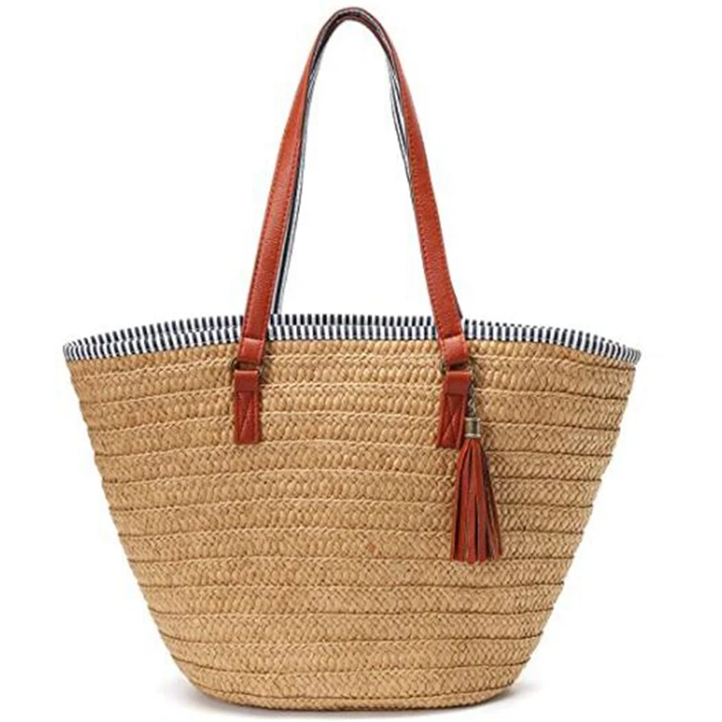 Summer Straw Bag For Women, Beach Straw Bag Purse Large Capacity Woven Tote Bags
Summer Straw Bag For Women, Beach Straw Bag Purse Large Capacity Woven Tote Bags