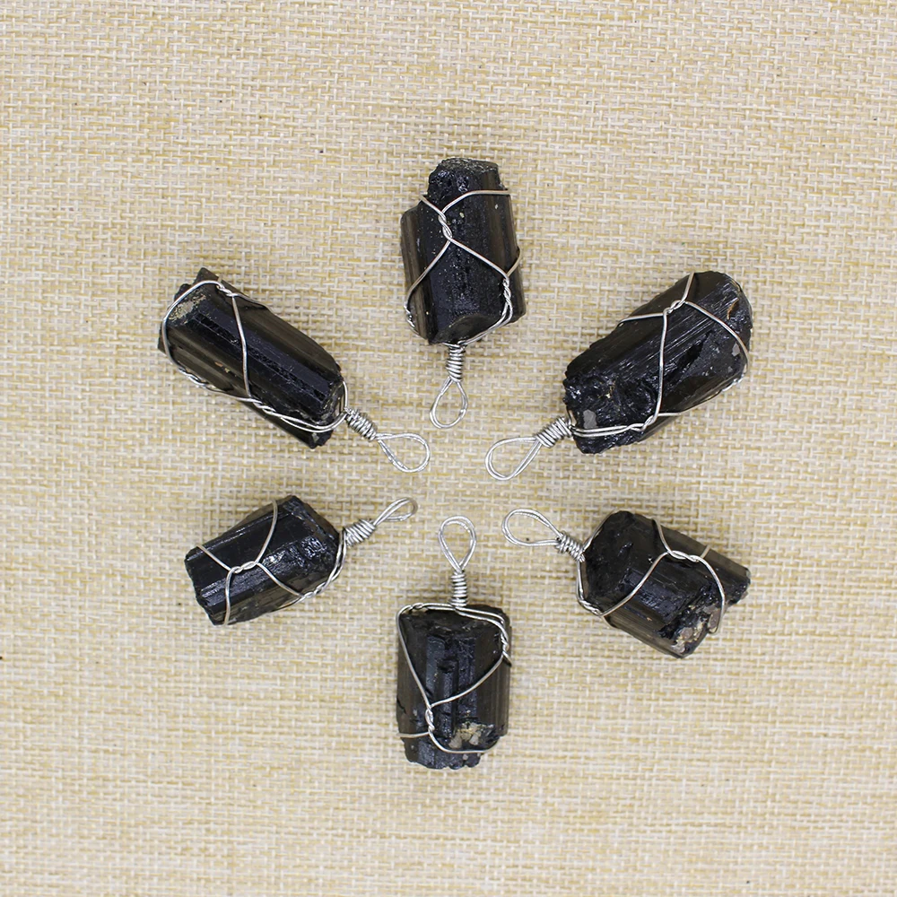 Wholesale Natural Black Tourmaline Power Stone Aura Nunatak Pendant Necklace Original Chakra Healing Wire Winding Jewelry 10 Pie
Wholesale Natural Black Tourmaline Power Stone Aura Nunatak Pendant Necklace Original Chakra Healing Wire Winding Jewelry 10 Pie