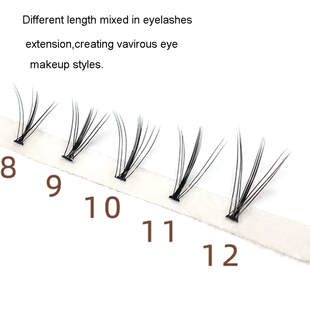 

60Bundles Cluster Eyelash Extension C Curl 0.07mm Thickness Faux Mink Strip Eyelashes Volume Individual Lashes 8/9/10/11/12mm